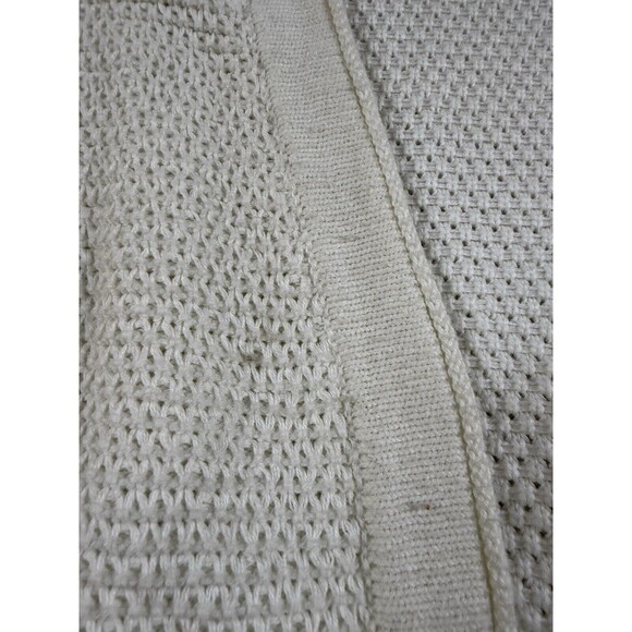 Marine Layer Womens Large White Open Knit Long Sleeves Catalina Cardigan Sweater - Picture 4 of 16